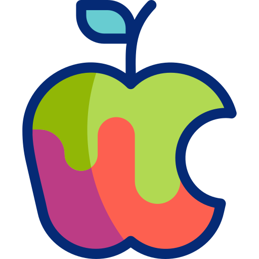 manzana Basic Accent Lineal Color icono