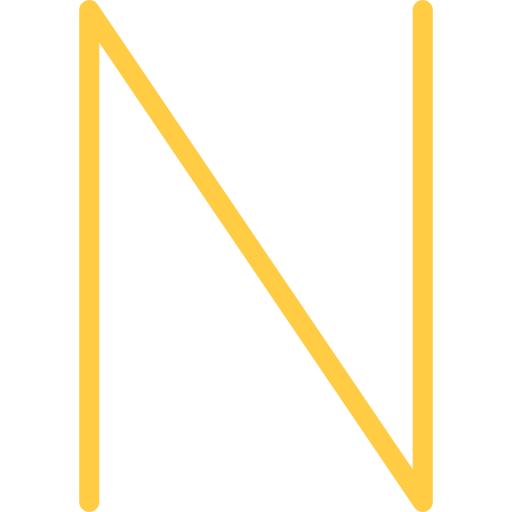 N Basic Accent Lineal Color icon