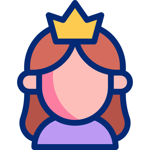 Принцесса Basic Accent Lineal Color иконка