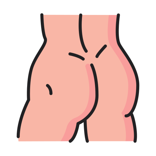 Butt Generic color lineal-color icon