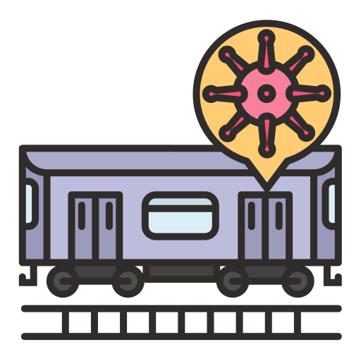 tren Generic color lineal-color icono