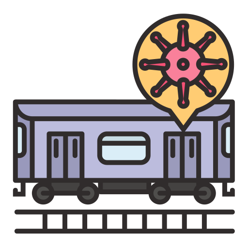 電車 Generic color lineal-color icon