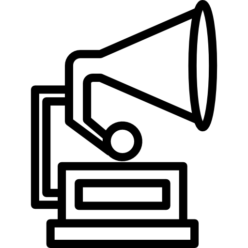Gramophone Kiranshastry Lineal icon