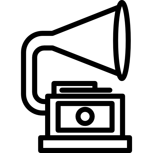 蓄音機 Kiranshastry Lineal icon