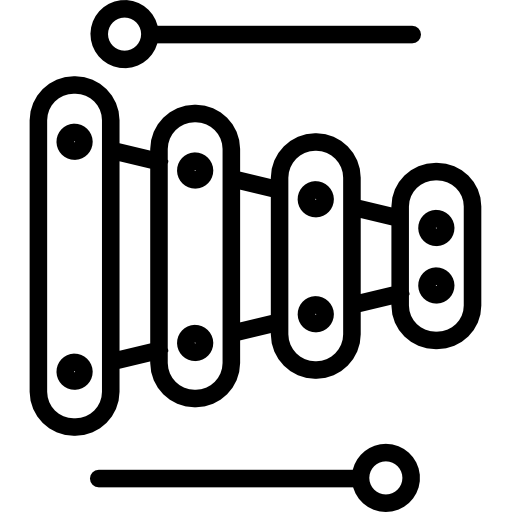 xilofono Kiranshastry Lineal icona