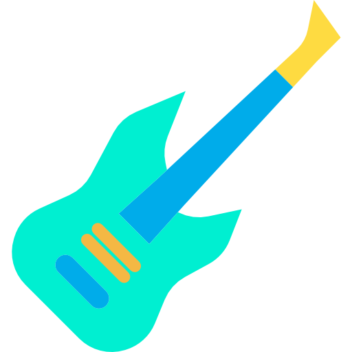 gitara Kiranshastry Flat ikona