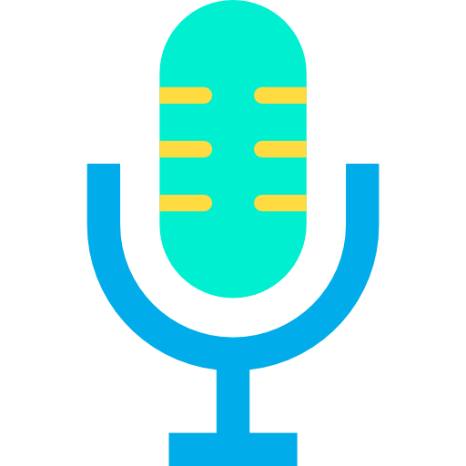 microfone Kiranshastry Flat Ícone