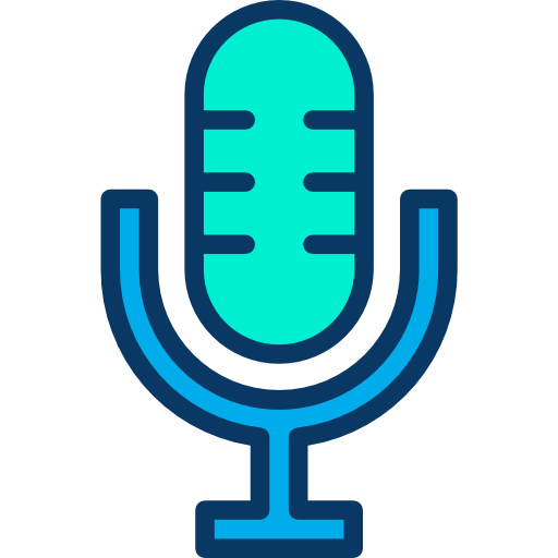 mikrofon Kiranshastry Lineal Color ikona