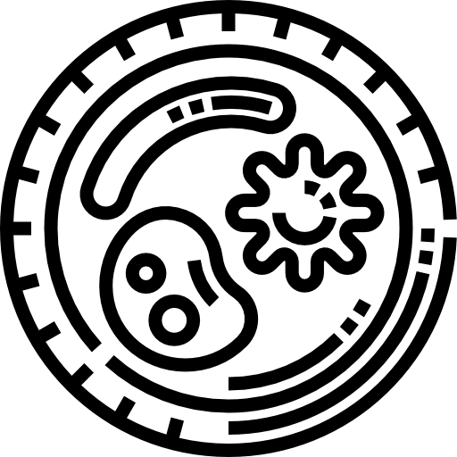 placa de petri Detailed Straight Lineal icono
