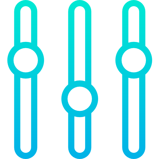 Égaliseur Kiranshastry Gradient Icône
