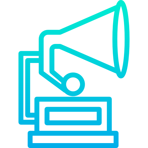 gramophone Kiranshastry Gradient Icône