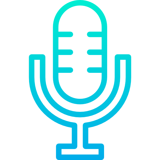 Microphone Kiranshastry Gradient icon
