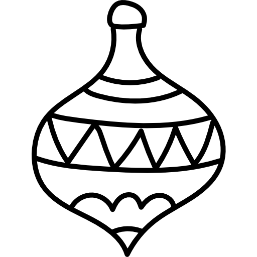 peonza Hand Drawn Black icono