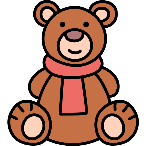 teddybär Hand Drawn Color icon