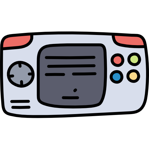 console di gioco Hand Drawn Color icona