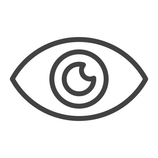 Eye Generic outline icon