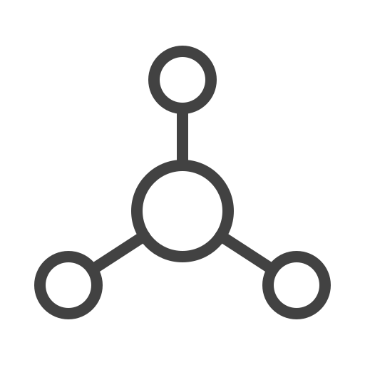 Молекула Generic outline иконка