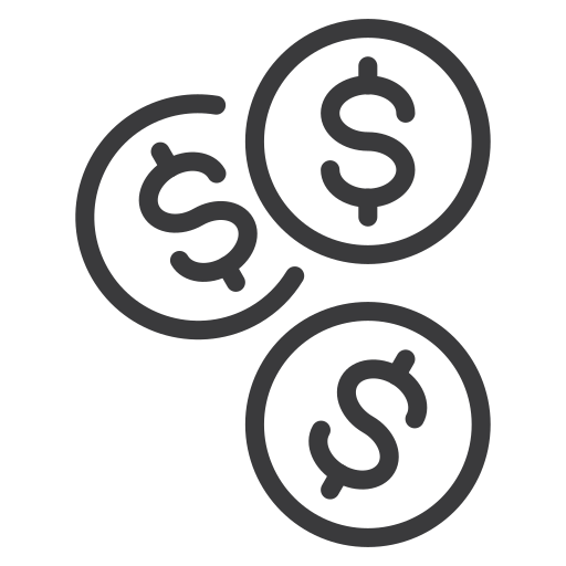 monete Generic outline icona