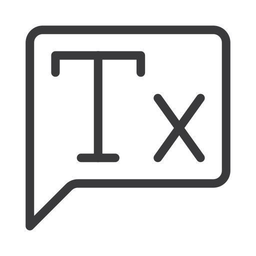 text Generic outline icon