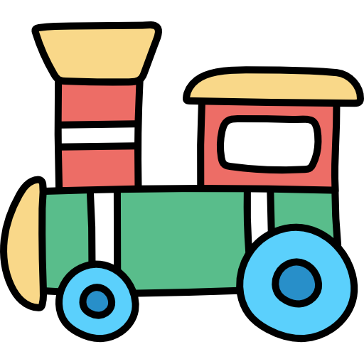 Train Hand Drawn Color icon
