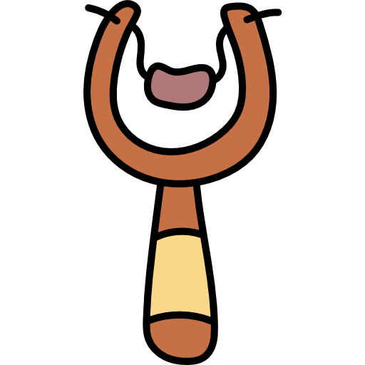 スリングショット Hand Drawn Color icon