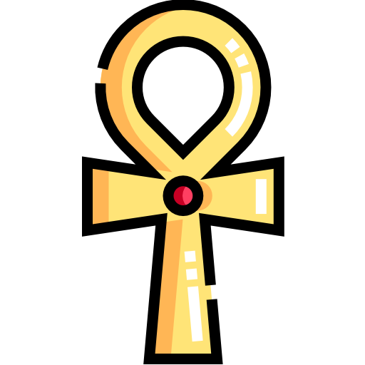 ankh Detailed Straight Lineal color icono
