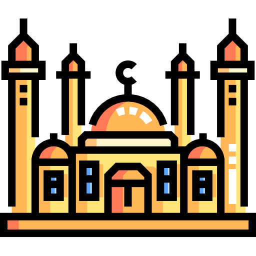 moschee Detailed Straight Lineal color icon