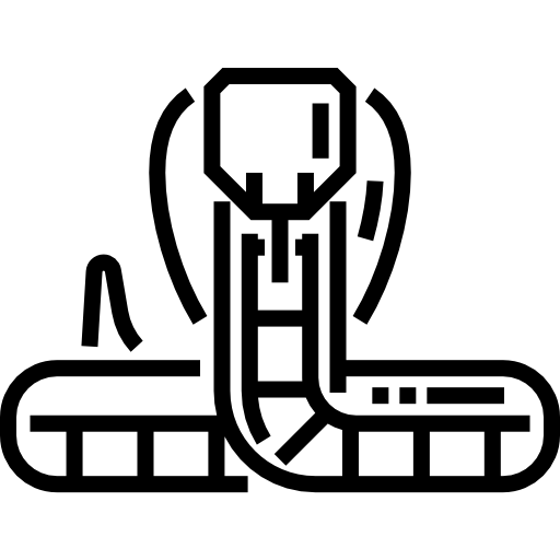 코브라 Detailed Straight Lineal icon