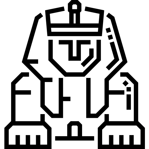 Сфинкс Detailed Straight Lineal иконка