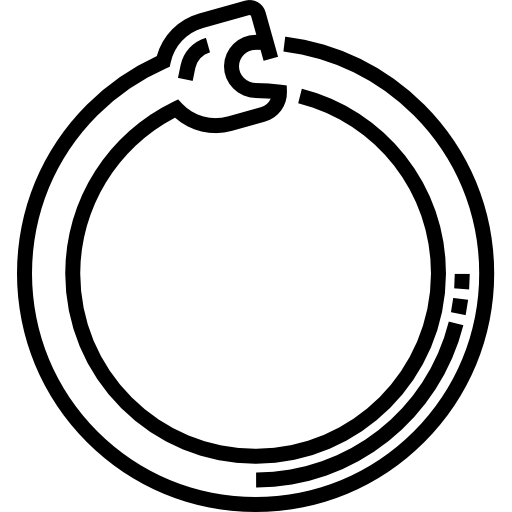 ouroboros Detailed Straight Lineal icono