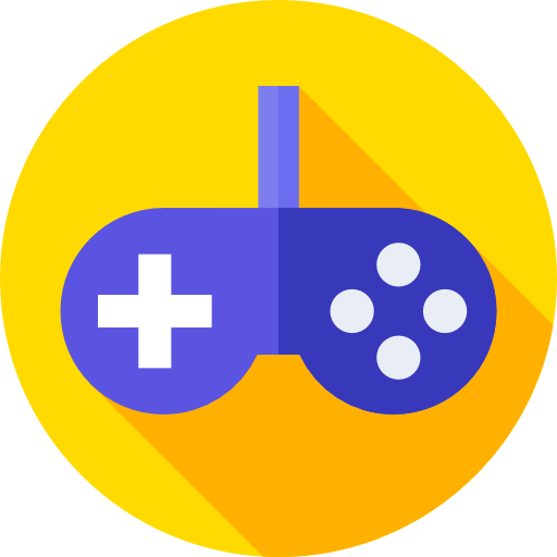 gamepad Flat Circular Flat icon