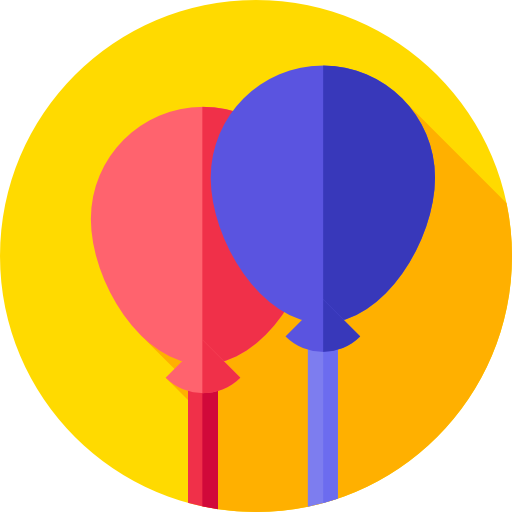 balony Flat Circular Flat ikona