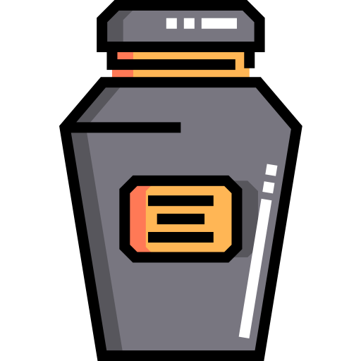 Urn Detailed Straight Lineal color icon