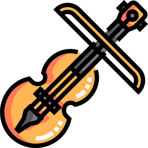 violine Detailed Straight Lineal color icon