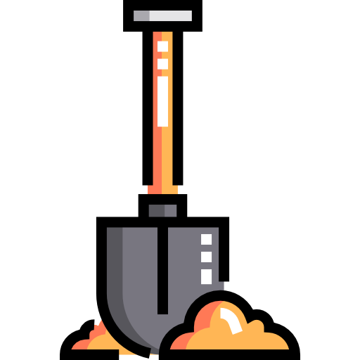 Shovel Detailed Straight Lineal color icon