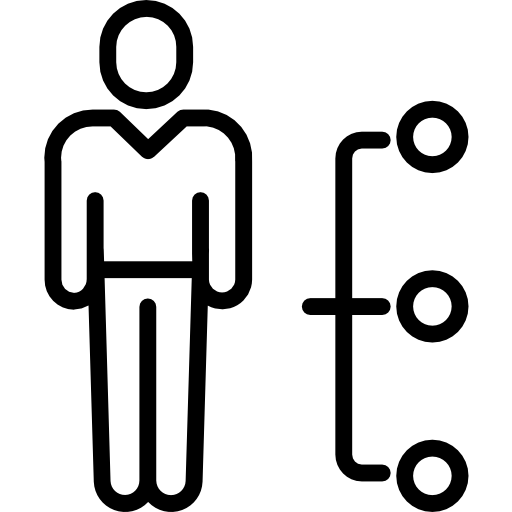 struktura hierarchiczna Kiranshastry Lineal ikona