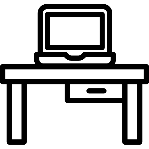 책상 Kiranshastry Lineal icon