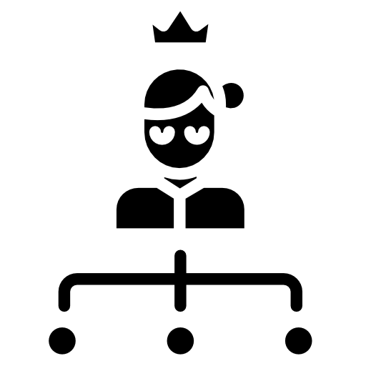 estructura jerarquica Kiranshastry Solid icono
