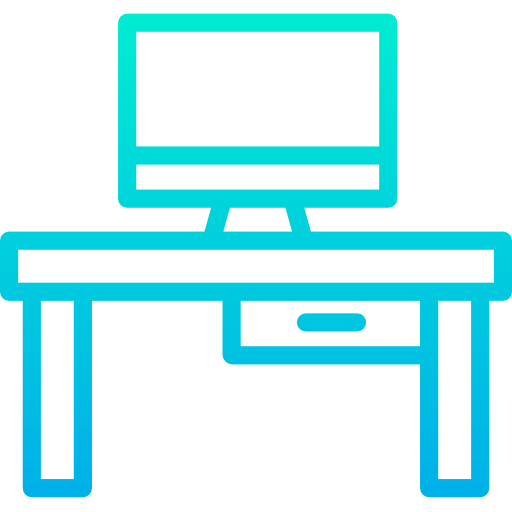 Desk Kiranshastry Gradient icon