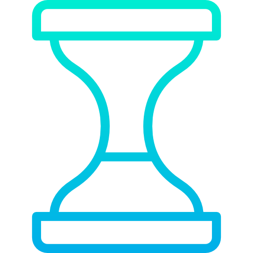 Hourglass Kiranshastry Gradient icon