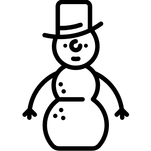 monigote de nieve Special Lineal icono