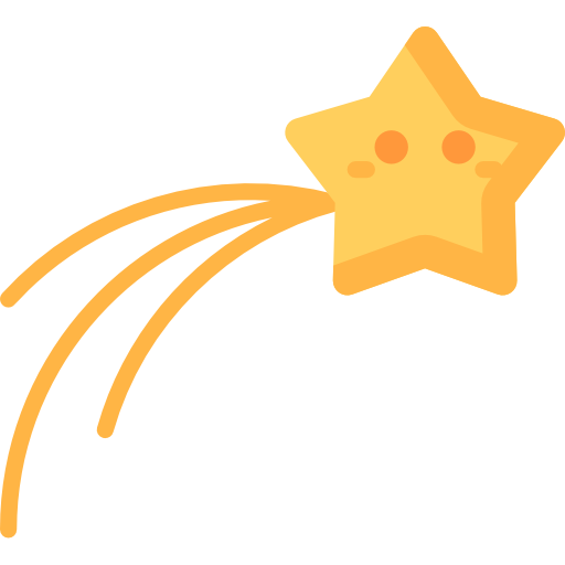 Shooting star Special Flat icon