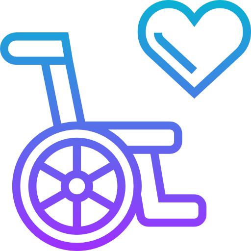 Wheelchair Meticulous Gradient icon