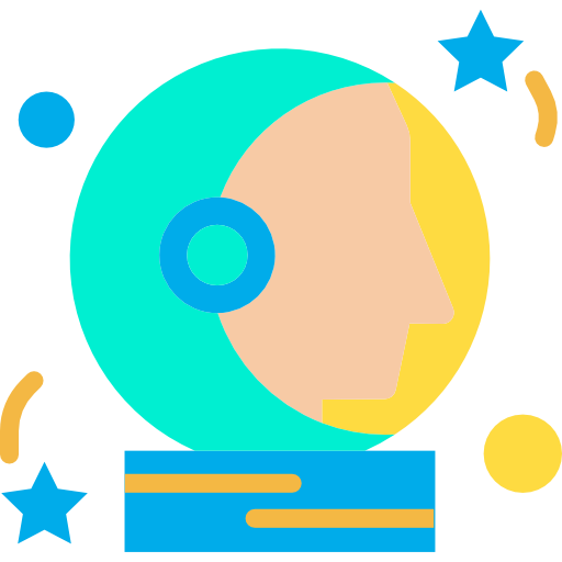 astronaut Kiranshastry Flat icoon