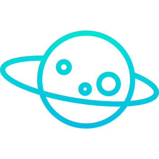 土星 Kiranshastry Gradient icon