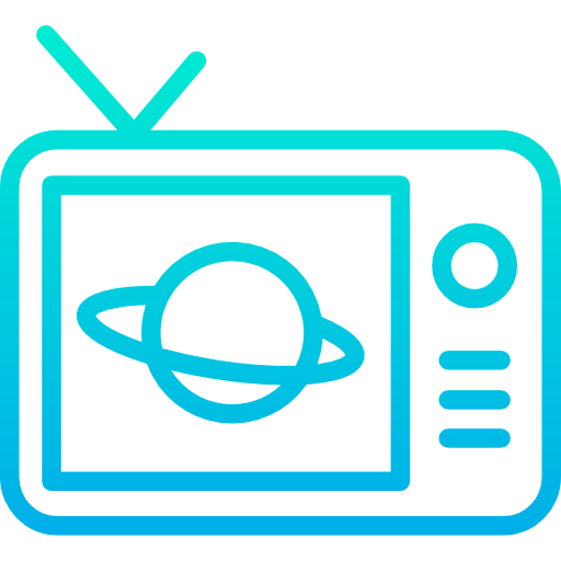 텔레비전 Kiranshastry Gradient icon