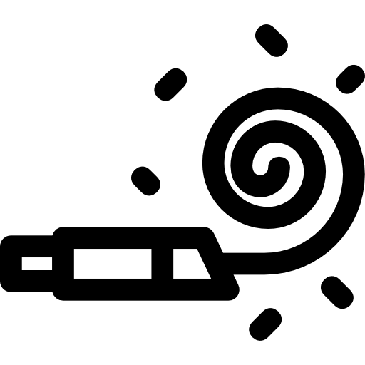 파티 송풍기 Basic Rounded Lineal icon