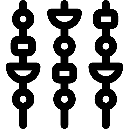 꼬챙이 Basic Rounded Lineal icon