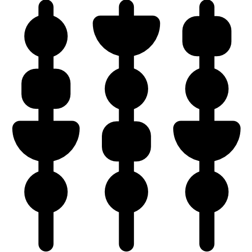 brocheta Basic Rounded Filled icono
