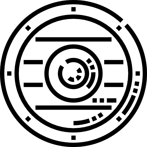 tarcza Detailed Straight Lineal ikona